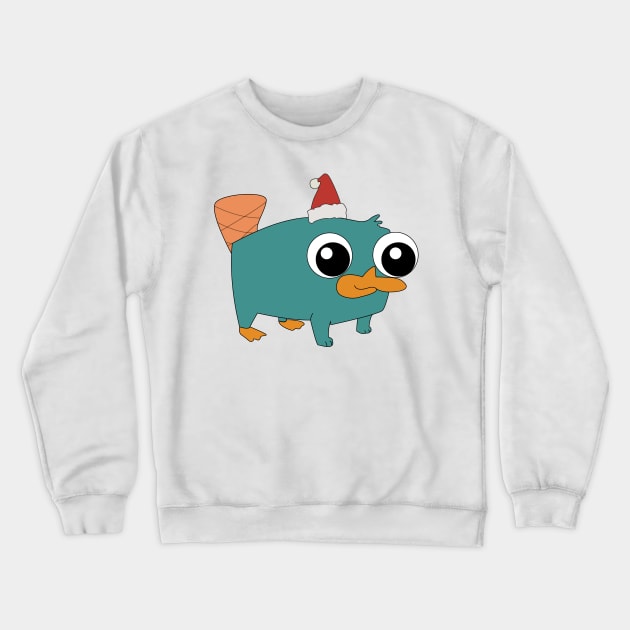 Christmas Baby Perry the Platypus Crewneck Sweatshirt by Beca's Sticker and More